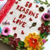 50 REASONS OF LOVE HANDMADE SCRAPBOOK image 50 REASONS OF LOVE HANDMADE SCRAPBOOK image