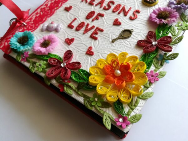 50 REASONS OF LOVE HANDMADE SCRAPBOOK image 50 REASONS OF LOVE HANDMADE SCRAPBOOK image
