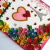 Beautiful Flowers and Love Themed Greeting Card image Beautiful Flowers and Love Themed Greeting Card image