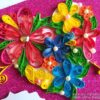 Evergreen Colorful Heart Greeting Card On Sparkling Base image