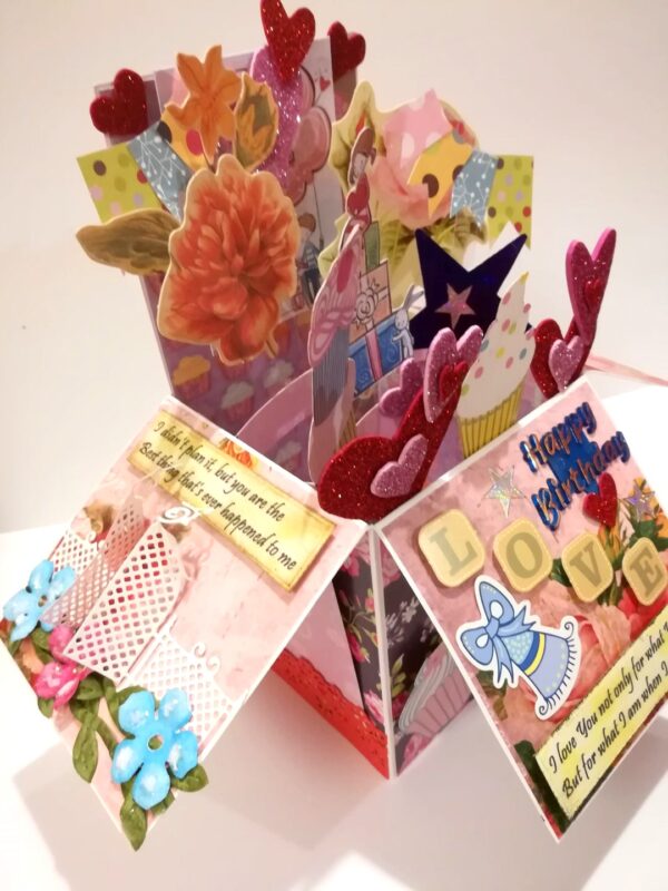 Love Birthday Card in Box Pop up image