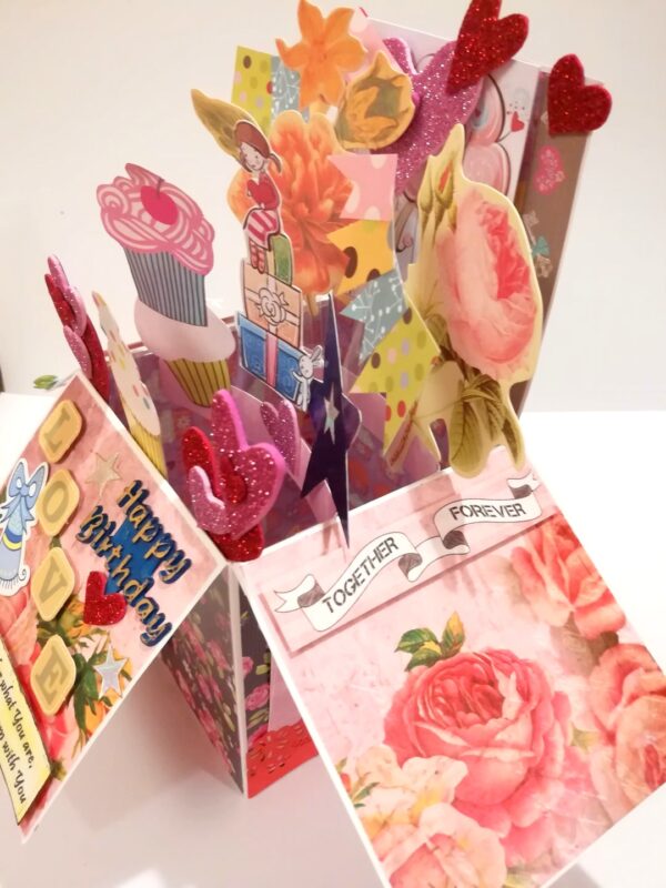 Love Birthday Card in Box Pop up image