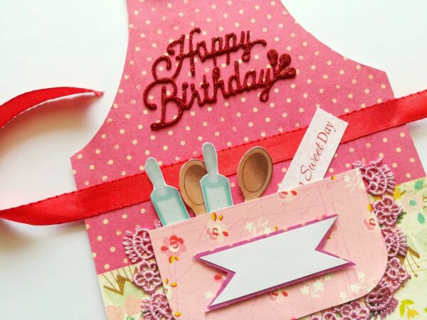 Apron Handmade Card For Mother/Wife image