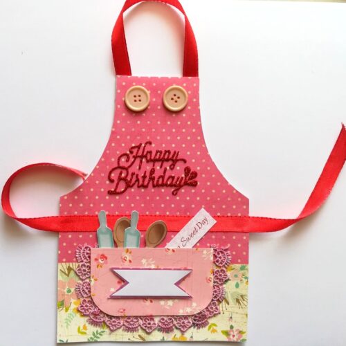Apron Handmade Card For Mother/Wife image