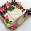 Pink and Purple Themed Mini Scrapbook Greeting Card image