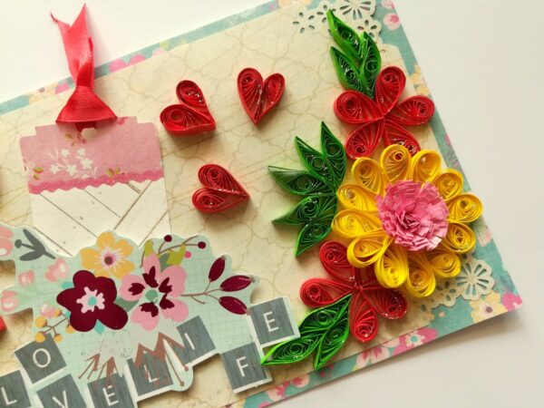 Love Life Quilled Greeting Card image