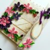 Pink and Purple Themed Mini Scrapbook Greeting Card image