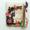 Pink and Purple Themed Mini Scrapbook Greeting Card image
