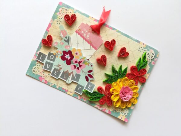 Love Life Quilled Greeting Card image