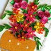 Sparkling Basket Full Quilled Flowers Greeting Card image