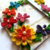 Multicolor Flowers Mini Scrapbook Greeting Card image