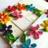 Multicolor Flowers Mini Scrapbook Greeting Card image