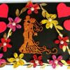 Couple In Quilled Flowers Garland Handmade Pop Up Card image