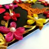 Couple In Quilled Flowers Garland Handmade Pop Up Card image
