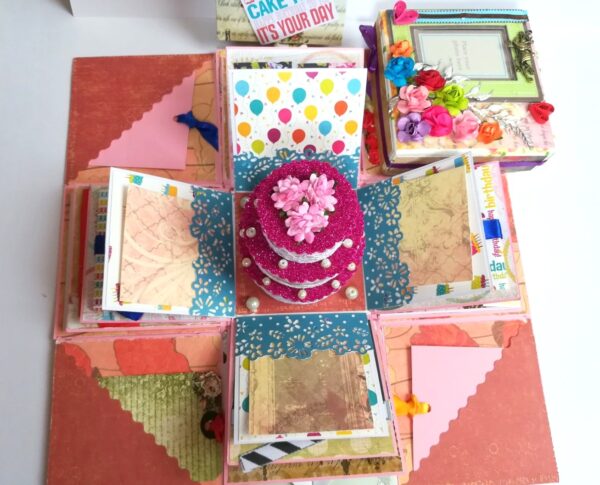 4 layer Happy Birthday Explosion Box image 4 layer Happy Birthday Explosion Box image