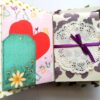 Zig Zag Fold Mini scrapbook Greeting Card image Zig Zag Fold Mini scrapbook Greeting Card image