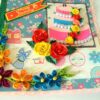 Happy Birthday Cake and Roses Greeting card image