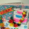 Happy Birthday Cake and Roses Greeting card image