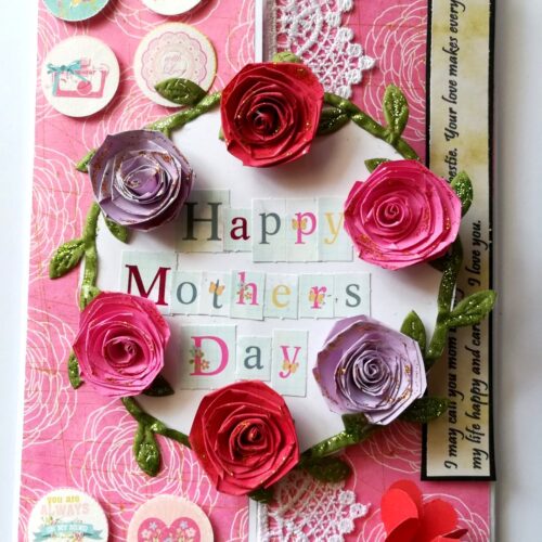 My Beautiful Mother Handmade Greeting Card image