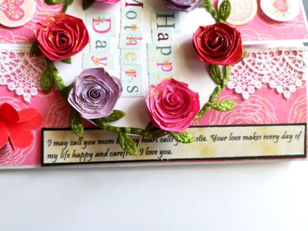 My Beautiful Mother Handmade Greeting Card image
