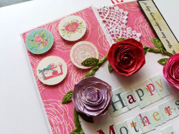 My Beautiful Mother Handmade Greeting Card image