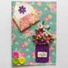 Sparkling Flower Jar with Envelope Greeting Card image Sparkling Flower Jar with Envelope Greeting Card image