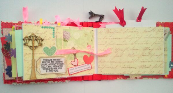 Handmade Love Memory Album cum Scrapbook image