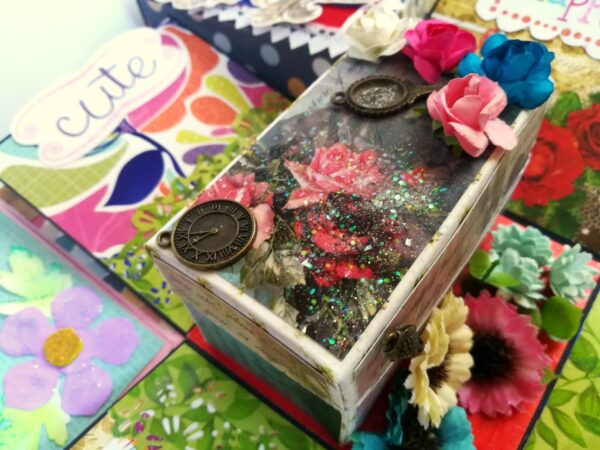 Blue Themed Birthday Explosion Box with Treasure Box image Blue Themed Birthday Explosion Box with Treasure Box image