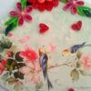 Beautiful Love Birds Quilled Flowers Greeting Card image Beautiful Love Birds Quilled Flowers Greeting Card image