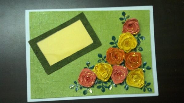 Yellow & Orange Roses Greeting Card image Yellow & Orange Roses Greeting Card image