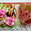 Romantic 3d Paper Hot Air Balloon with Handmade Roses Greeting Card image Romantic 3d Paper Hot Air Balloon with Handmade Roses Greeting Card image