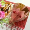 Romantic 3d Paper Hot Air Balloon with Handmade Roses Greeting Card image Romantic 3d Paper Hot Air Balloon with Handmade Roses Greeting Card image