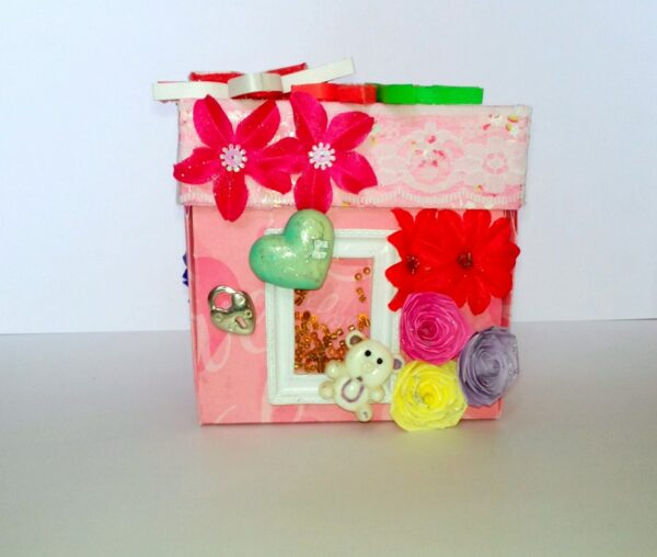 Love and Birthday Explosion Box With Battery Light Cake image