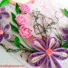 Purple Themed Quilled Greeting Card image