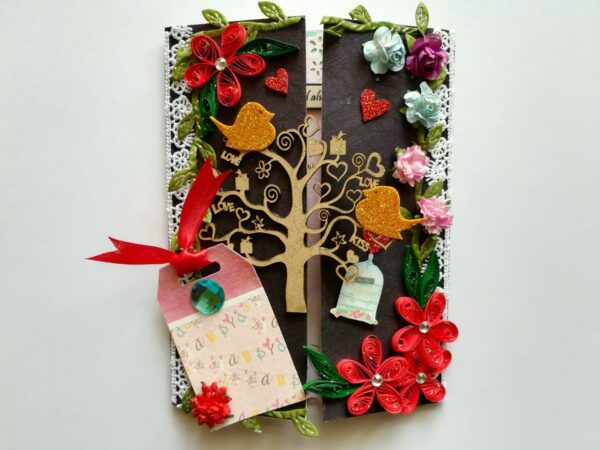 Love Greeting Card With Beautiful Tree image Love Greeting Card With Beautiful Tree image