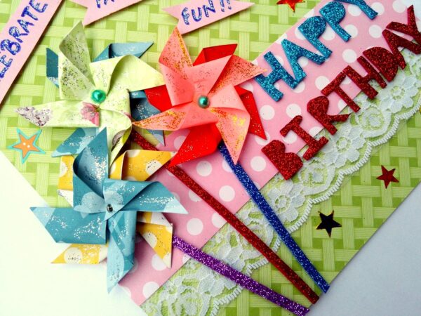 Pinwheel Birthday Greeting Card image Pinwheel Birthday Greeting Card image