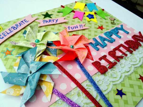 Pinwheel Birthday Greeting Card image Pinwheel Birthday Greeting Card image