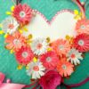 Cyan Heart Shaped Quilled Greeting Card image Cyan Heart Shaped Quilled Greeting Card image