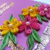 Purple Themed Birthday Greeting Card image