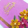 Purple Themed Birthday Greeting Card image