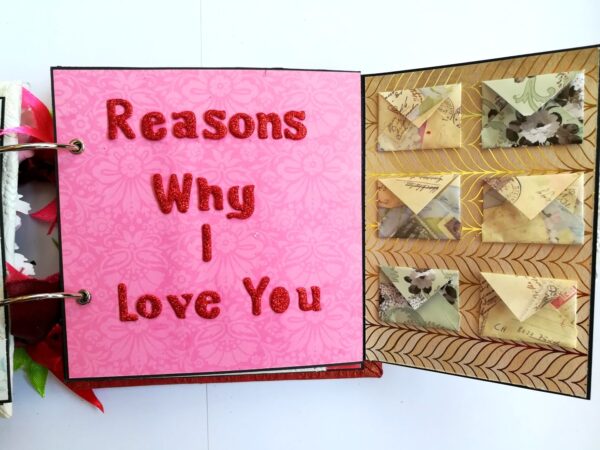 Love and Birthday Handmade Scrapbook image Love and Birthday Handmade Scrapbook image