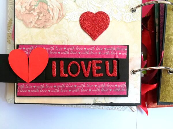 Love and Birthday Handmade Scrapbook image Love and Birthday Handmade Scrapbook image