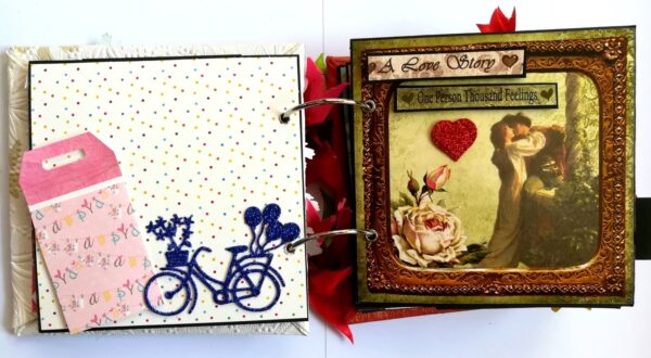 Love and Birthday Handmade Scrapbook image Love and Birthday Handmade Scrapbook image