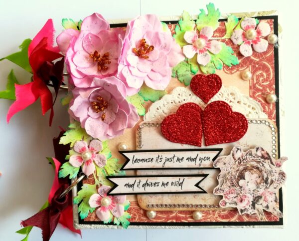 Love and Birthday Handmade Scrapbook image Love and Birthday Handmade Scrapbook image