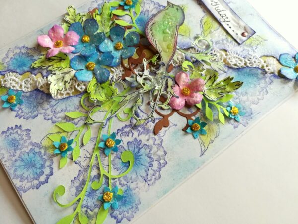 Sparkling Handmade Stamped Base Greeting Card image Sparkling Handmade Stamped Base Greeting Card image