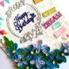 Quilled Corner Birthday Handmade Greeting Card image