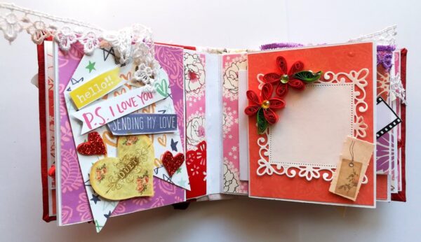 Romantic Love Handmade Scrapbook image Romantic Love Handmade Scrapbook image