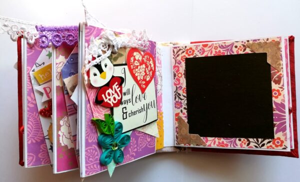 Romantic Love Handmade Scrapbook image Romantic Love Handmade Scrapbook image