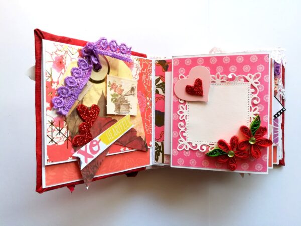 Romantic Love Handmade Scrapbook image Romantic Love Handmade Scrapbook image