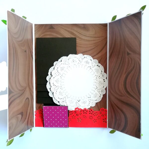 Love theme Quilled Red Flowers Greeting card image